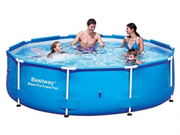 3in1 Set Steel Pro Frame Pool 305 x 76 cm mit Filterpumpe 1249 Liter/Stunde Bestway 56406 -