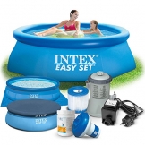 7in1 Set Gartenpool 244 x 76 cm Quick Up Pool mit Zubehör INTEX 28110 -