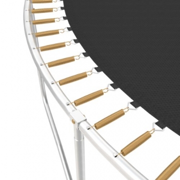 Ampel 24 XXL Trampolin Ø 490 cm grün | Gartentrampolin Komplettset mit verstärktem Netz | belastbar bis 180 kg - 