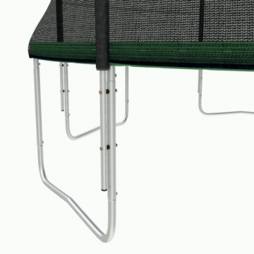 Ampel 24 XXL Trampolin Ø 490 cm grün | Gartentrampolin Komplettset mit verstärktem Netz | belastbar bis 180 kg - 