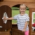 Backyard Discovery Spielhaus Aspen aus Holz | Outdoor Kinderspielhaus für den Garten inklusive Zubehör | Gartenhaus für Kinder mit Fenstern in Braun & Weiß - 3