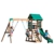 Backyard Discovery Spielturm Buckley Hill aus Holz | XXL Spielhaus für Kinder mit Rutsche, Schaukel und Kletterleiter | Stelzenhaus für den Garten - 2