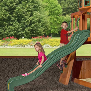 Backyard Discovery Spielturm Holz Atlantic | Stelzenhaus für Kinder mit Rutsche, Schaukel, Kletterwand | XXL Spielhaus / Kletterturm für den Garten - 7