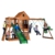 Backyard Discovery Spielturm Holz Hillcrest | XXL Spielhaus für Kinder mit Rutsche, Sandkasten, Schaukel, Kletterwand und Picknicktisch | Stelzenhaus für den Garten - 3