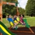 Backyard Discovery Spielturm Holz Springboro | Stelzenhaus für Kinder mit Rutsche, Sandkasten, Schaukel und Picknicktisch | XXL Spielhaus für den Garten - 5