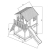 Beauty.Scouts Holzspielhaus Maine III 212x506x323cm Hemlock Holz braun-weiß Rutsche+Sandkasten Kinderspielhaus Spielhaus Holzhaus Gartenhaus Garten Kinderhaus Farbe rot - 2