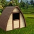Beauty.Scouts Holzspielhaus Solvig 145x120x134cm aus Zypresse in braun Kinder Spielhaus Kinderspielhaus modern außergewöhnlich mit Tür und Fenster - 3