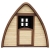 Beauty.Scouts Holzspielhaus Solvig 145x120x134cm aus Zypresse in braun Kinder Spielhaus Kinderspielhaus modern außergewöhnlich mit Tür und Fenster - 4