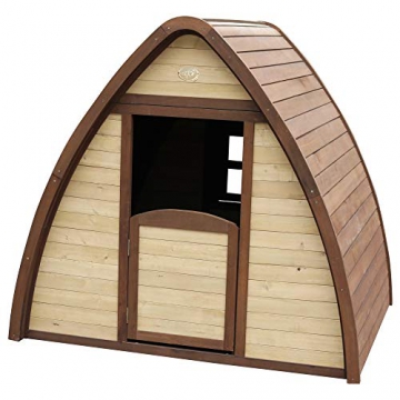 Beauty.Scouts Holzspielhaus Solvig 145x120x134cm aus Zypresse in braun Kinder Spielhaus Kinderspielhaus modern außergewöhnlich mit Tür und Fenster - 5