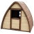 Beauty.Scouts Holzspielhaus Solvig 145x120x134cm aus Zypresse in braun Kinder Spielhaus Kinderspielhaus modern außergewöhnlich mit Tür und Fenster - 5