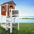 Beauty.Scouts Holzspielhaus Sun XXL Leiter+Sandkasten 168x114x249cm aus Holz in rot-weiß Kinder Kinderspielhaus Holzhaus Stelzenhaus Liebe zum Detail - 2