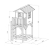 Beauty.Scouts Holzspielhaus Sun XXL Leiter+Sandkasten 168x114x249cm aus Holz in rot-weiß Kinder Kinderspielhaus Holzhaus Stelzenhaus Liebe zum Detail - 4