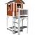 Beauty.Scouts Holzspielhaus Sun XXL Leiter+Sandkasten 168x114x249cm aus Holz in rot-weiß Kinder Kinderspielhaus Holzhaus Stelzenhaus Liebe zum Detail - 1