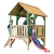 Beauty.Scouts Spielhaus Sevilla III 191x287x231cm Holz braun-grün Rutsche rot Gartenhaus Kinderspielhaus Spielhaus Holzhaus Kinderhaus Gartenhaus Spielen Garten - 2