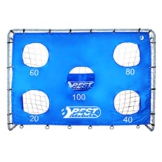 Best Sporting Fußballtor grau 240 x 170 x 85 cm sehr stabil, mit Blauer Torwand mit 5 Schusslöchern - 1