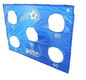 Best Sporting Fußballtor mit Torwand, 213 x 152 cm, mit 5 Schusslöchern, blau - 6