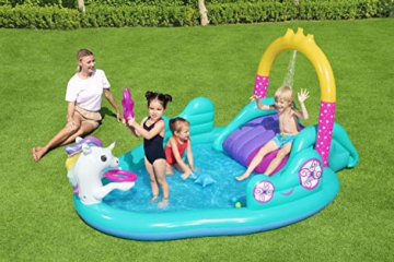 Bestway 53097 Wasserspielcenter, Magisches Einhorn, 274 x 198 x 137 cm - 14