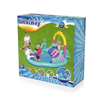 Bestway 53097 Wasserspielcenter, Magisches Einhorn, 274 x 198 x 137 cm - 3