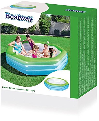 Bestway 54119B-03 - Planschbecken Rectangular Fantasy Family Pool, 305 x 183 x 56 cm - 2
