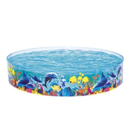 Bestway 55031 Schwimmen Fill ´N Fun Odyssey, Mehrfarbig, 244 x 244 x 46 cm - 1