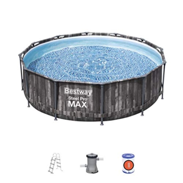 Bestway 5614X Pool Fuori Terra Steel Pro Max 366 x 100 cm, Blau - 1