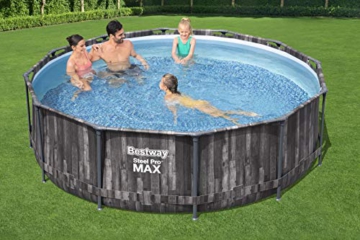 Bestway 5614X Pool Fuori Terra Steel Pro Max 366 x 100 cm, Blau - 3