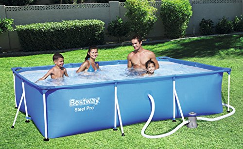 Bestway Frame Pool Deluxe Splash - Steel Pro, Set mit Filterpumpe, 300 x 201 x 66 cm, blau - 2