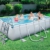 Bestway Frame Pool Power Steel, Set, hellgrau, rechteckig mit Filterpumpe, 404 x 201 x 100 cm, grau - 3