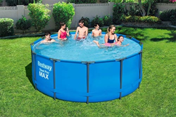 Bestway Frame Pool Steel Pro, Set mit Filterpumpe und Zubehör, 366 x 122 cm, blau - 3