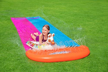 Bestway H2OGO!™ 2er-Wasserrutsche mit aufblasbaren Lama-Schwimmtieren, 487 x 138 cm - 10