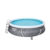 Bestway Komplettset Fast Pool 457x457x107 cm, Gartenpool selbstaufbauend mit aufblasbarem Luftring rund im Komplett Set, mit Filterpumpe, Sicherheitsleiter und Abdeckplane, Blau, 457 x 107 cm, 57372 - 4