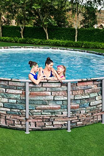 Bestway Power Steel 427x122 cm, stabiler Frame Pool rund im Komplett Set, inklusive Filterpumpe, Leiter und Abdeckplane - 14