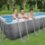 Bestway Power Steel 4,8 m Schwimmbecken Set, rechteckig Family über dem Boden Pool Gartenpool mit Filterpumpe, Poolleiter und Poolabdeckung, Rattan-Design - 3