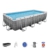 Bestway Power Steel 4,8 m Schwimmbecken Set, rechteckig Family über dem Boden Pool Gartenpool mit Filterpumpe, Poolleiter und Poolabdeckung, Rattan-Design - 1