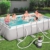 Bestway Power Steel, Frame Pool eckig im praktischen Komplett Set mit Sandfilteranlage, 404x201x100 cm - 2