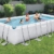 Bestway Power Steel Frame Pool Komplett-Set mit Sandfilteranlage 549 x 274 x 122 cm, lichtgrau, eckig - 2