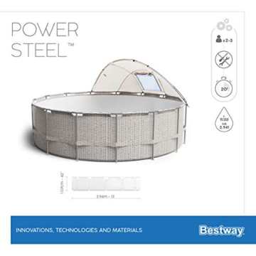 BESTWAY Power Steel Stahlrahmenbecken, beige - 15