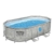 Bestway Power Steel Swim Vista Series Frame Pool Komplett-Set mit Filterpumpe 427 x 250 x 100 cm, Steinwand-Optik (Cremegrau), oval - 4