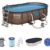 Bestway Power Steel Swim Vista Series Pool Komplett-Set, oval, mit Filterpumpe, Sicherheitsleiter & Abdeckplane 427 x 250 x 100 cm - 1