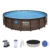 BESTWAY Power Steel Swim Vista Series Stahlrahmenbecken, rattan braun - 1