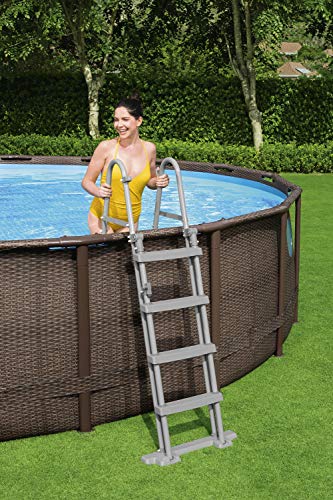 BESTWAY Power Steel Swim Vista Series Stahlrahmenbecken, rattan braun - 12