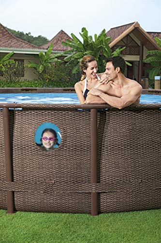 BESTWAY Power Steel Swim Vista Series Stahlrahmenbecken, rattan braun - 13