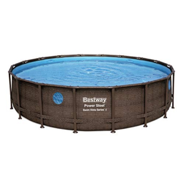 BESTWAY Power Steel Swim Vista Series Stahlrahmenbecken, rattan braun - 4