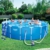 Bestway Steel Pro Frame Pool Komplettset rund, mit Kartuschenfilterpumpe, Leiter, Boden- und Abdeckplane, 549x122 cm, blau - 2