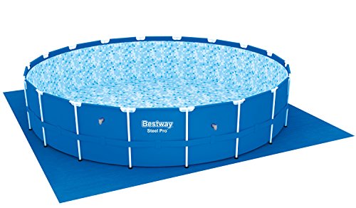 Bestway Steel Pro Frame Pool Komplettset rund, mit Kartuschenfilterpumpe, Leiter, Boden- und Abdeckplane, 549x122 cm, blau - 3