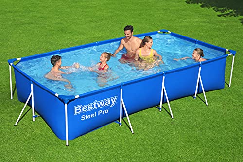 Bestway Steel Pro Frame Pool ohne Pumpe 400 x 211 x 81 cm , blau, eckig - 2