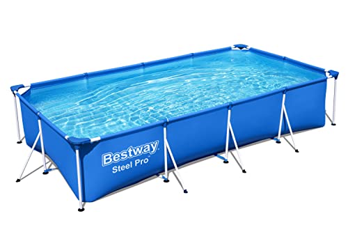 Bestway Steel Pro Frame Pool ohne Pumpe 400 x 211 x 81 cm , blau, eckig - 5