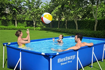 Bestway Steel Pro Frame Pool ohne Pumpe 400 x 211 x 81 cm , blau, eckig - 7
