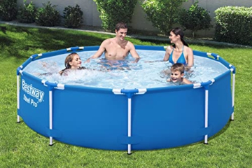 Bestway Steel Pro Frame Pool ohne Pumpe Ø 305 x 76 cm, blau, rund - 7