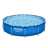 Bestway Steel Pro Frame Pool ohne Pumpe Ø 366 x 76 cm, blau, rund - 1